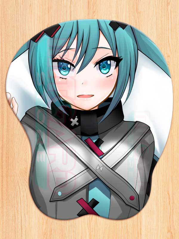 Hatsune Miku v3 3D Mouse pad with Gel Wrist rest